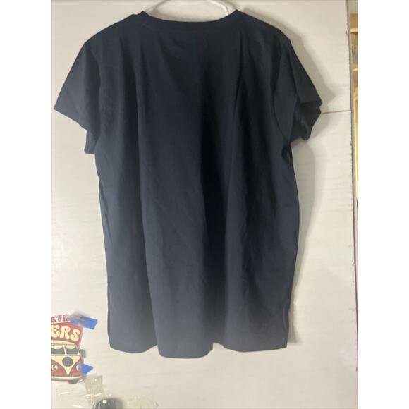 Flag Shirt Adult XL Dark Blue Short Sleeve Crew Neck 2018 Made In the USA Cotton - Picture 6 of 6